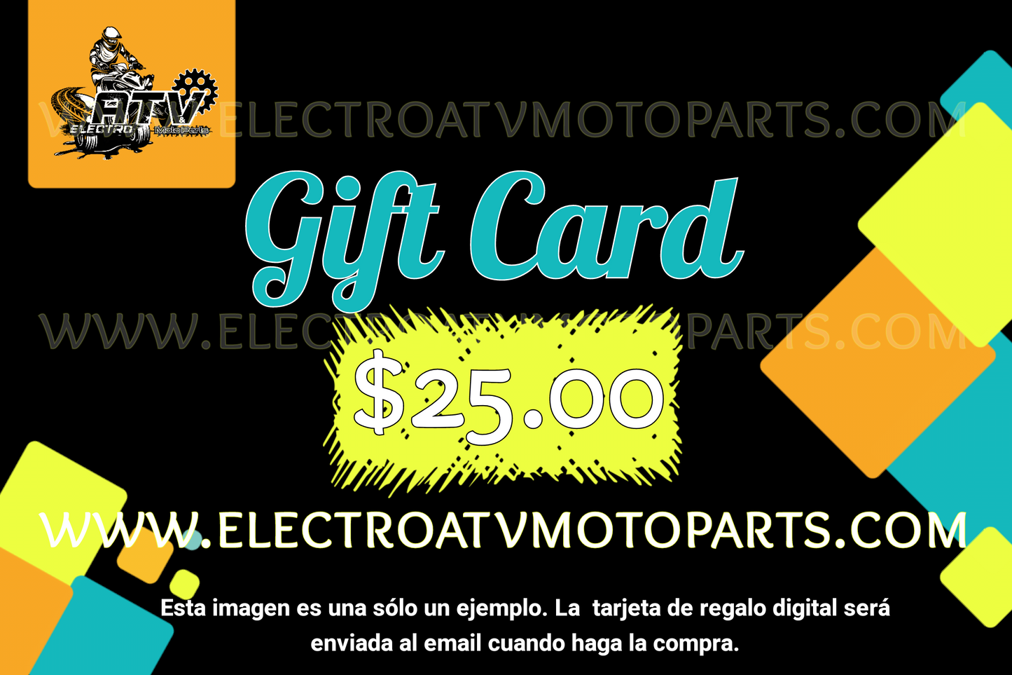 Gift Card- escoge la cantidad que deseas regalar