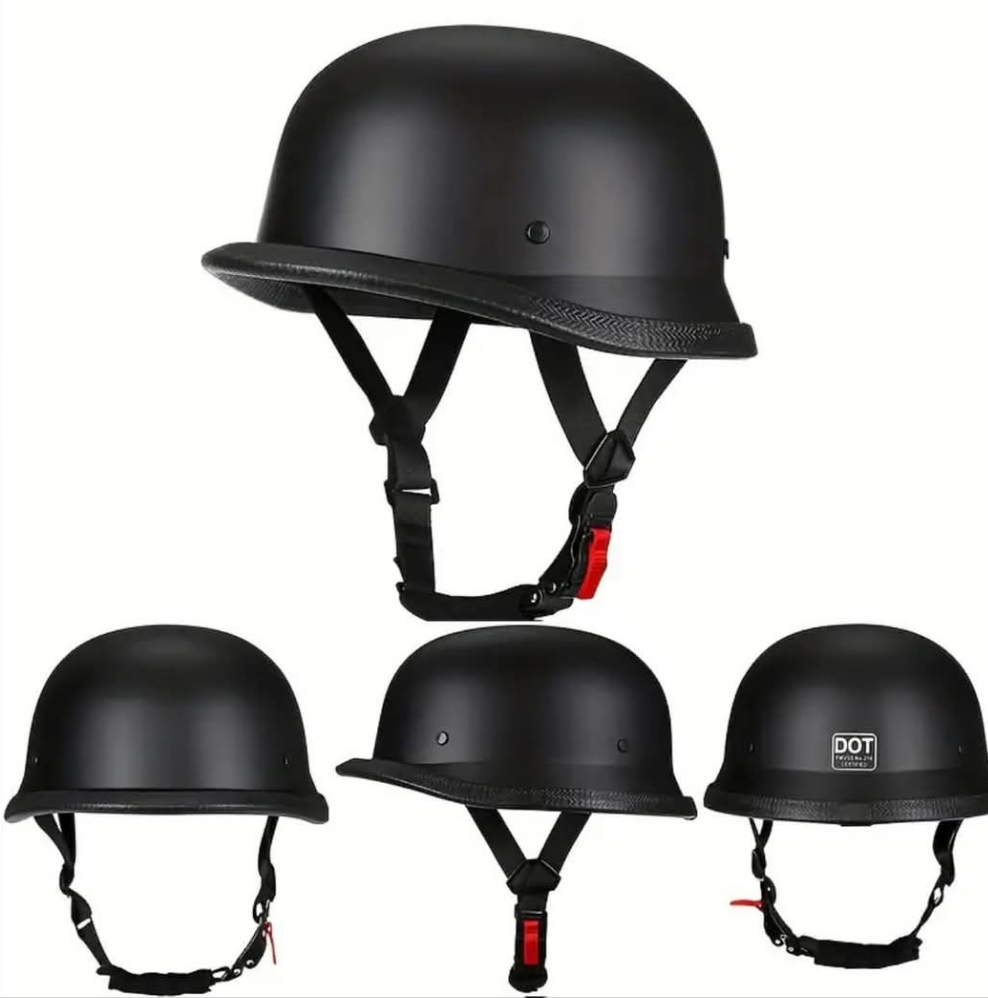 Casco Estilo Nazi Negro Matte