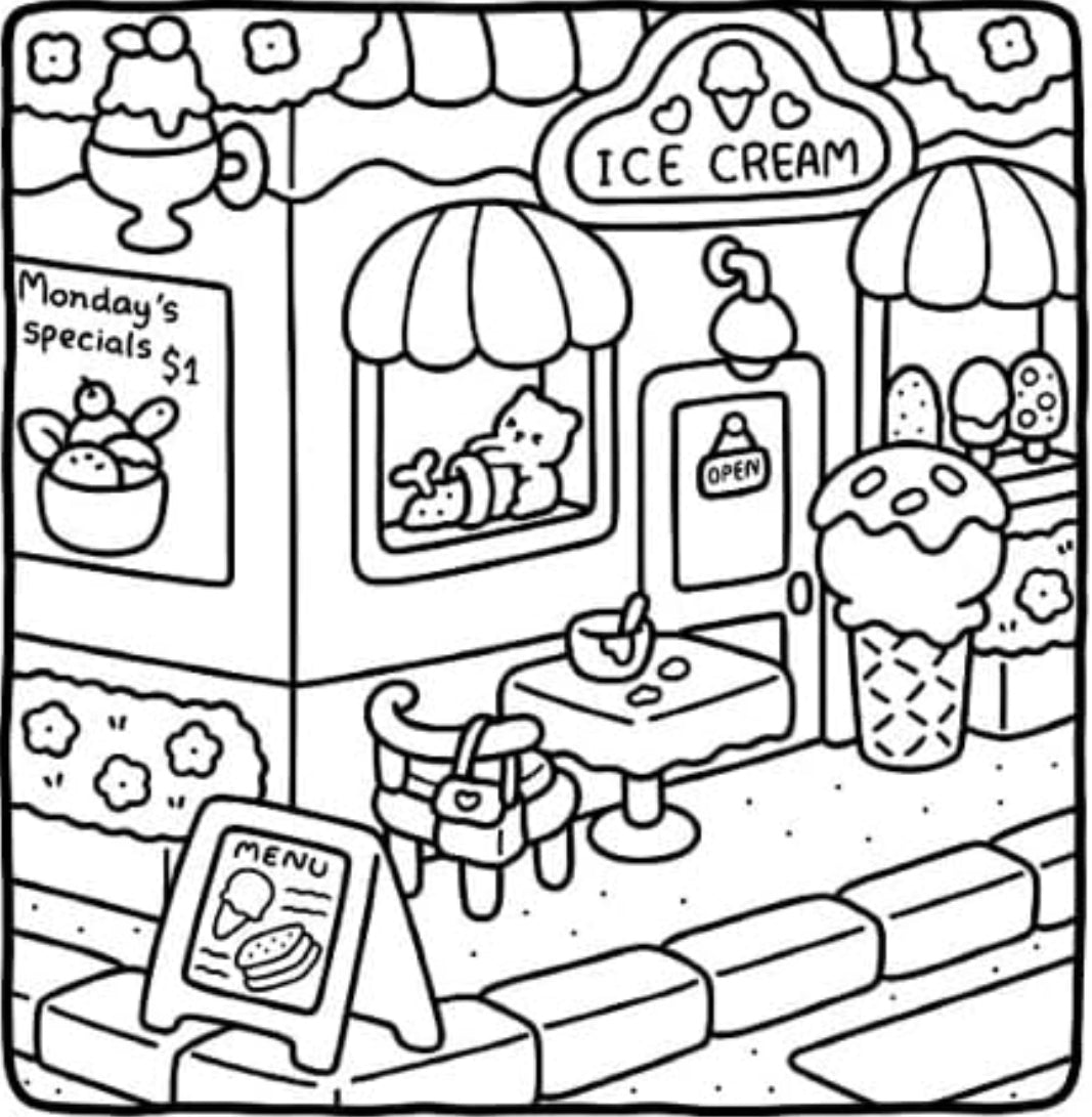 COZY CORNER COLORING BOOK
