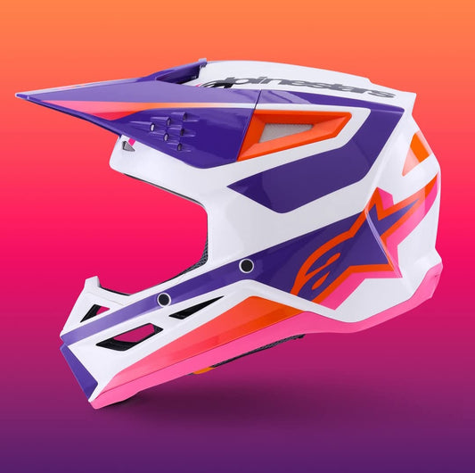 CASCO SM3 HEAT WHITE/PURPLE/PINK GLOSSY