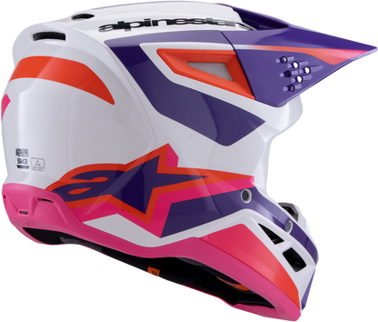 CASCO SM3 HEAT WHITE/PURPLE/PINK GLOSSY