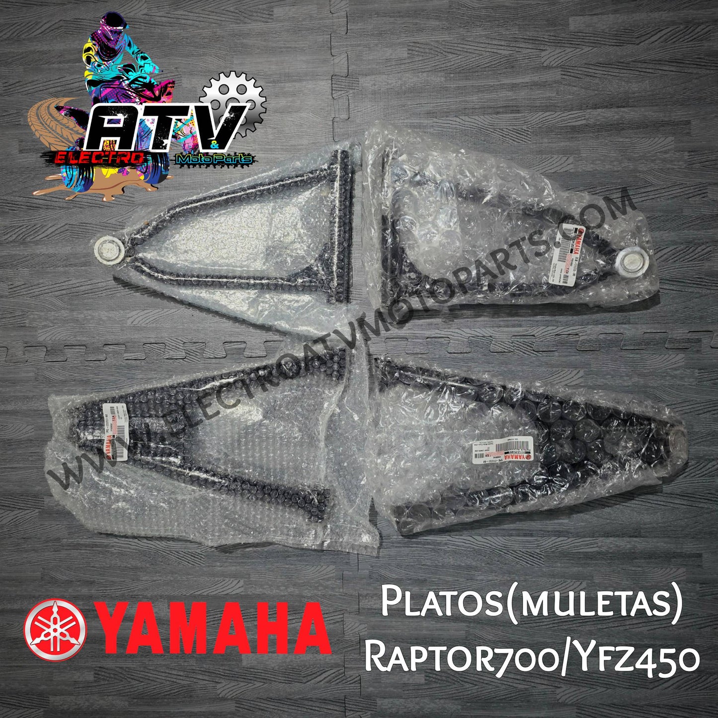 Combo 4 Platos (Muletas) OEM Raptor700/Yfz450