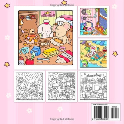 COZY FRIENDS COLORING BOOK