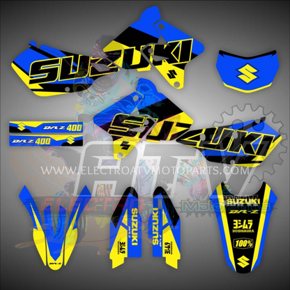 DRZ400 KIT GRÁFICAS-BLUY