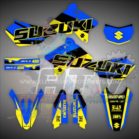 DRZ400 KIT GRÁFICAS-BLUY