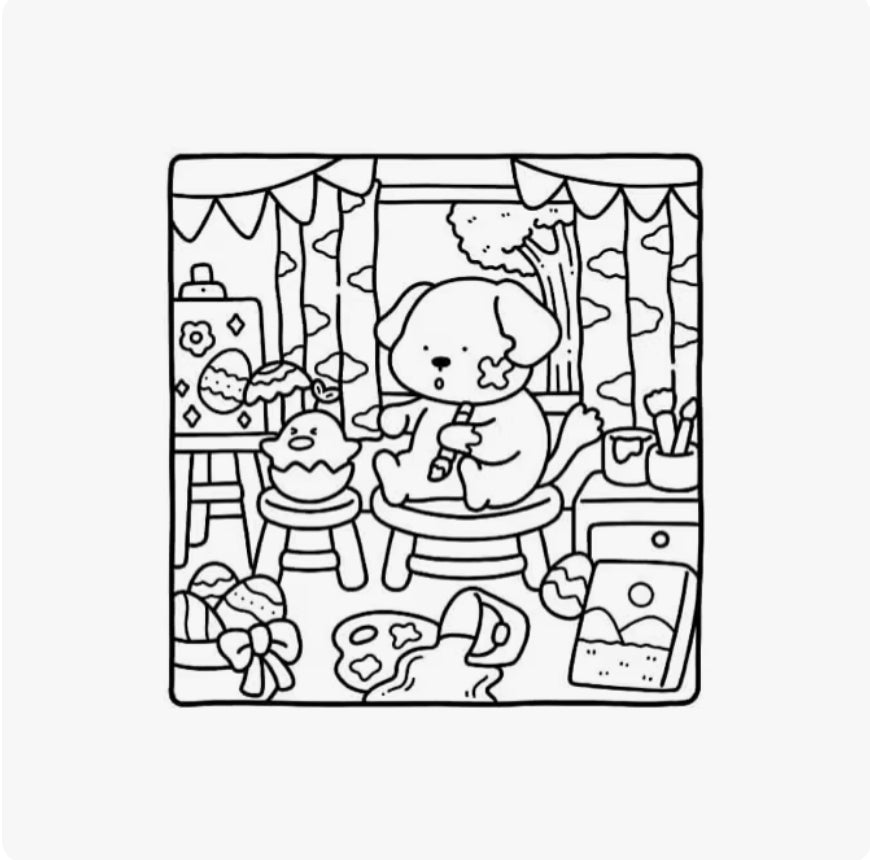 COZY CUTIES COLORING BOOK