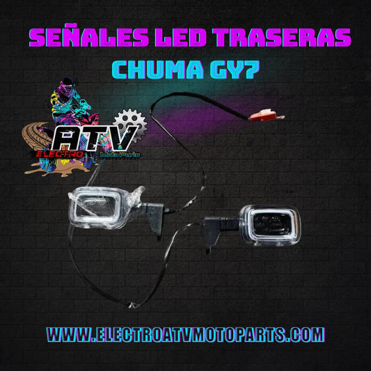 SEÑALES TRASERAS LED CHUMA 150cc 200cc
